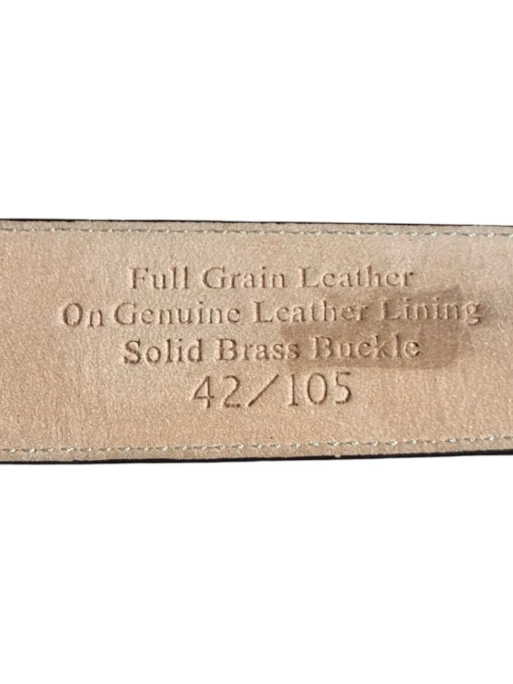 Donald J Trump Leather Belt Brown